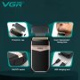 Безжична самобръсначка VGR V-331 Shaver, професионална, двустранна, USB зареждане, снимка 4