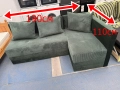 0812 НОВ ъглов холов разтегалтелен диван  110/190 см -цена 4 8 0лв или  245,42 евро  м.п - разтегате, снимка 1