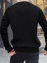 Мъжки рипсен пуловер с ръкави на райе, 3цвята - 023, снимка 14