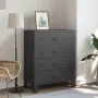 vidaXL Метален скрин, индустриален стил, 78x40x93 см, черен, снимка 2