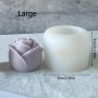 3d Пъпка Роза 4 размера силиконов молд форма украса фондан шоколад бонбон гипс смола свещ сапун, снимка 8