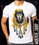 Тениска с щампа WOLF DREAMCATCHER, снимка 1 - Тениски - 42014488