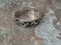 Мъжка сребърна халка, снимка 1