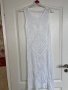 Нова фабрично плетена  бяла дълга плажна рокля елегантна миди midi дължина , снимка 7