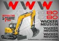 WACKER NEUSON строителна техника и механизация стикери, снимка 15