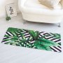 2336 Постелка килимче пътека за под Тропически листа, 45x120cm, снимка 1 - Пътеки - 33976150