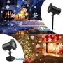 Водоустойчив коледен LED проектор снежинки, снимка 3
