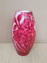 Красива ваза НАНСИ DAUM NANCY сецесион червена реплика, снимка 8