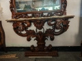 Антикварна дървена конзола , снимка 3