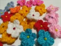50 броя сияйни цветчета ръчно изработени , снимка 1