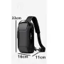 Мъжка чанта за през рамо Crossbody с USB зареждане, водоустойчива и с противокраден джоб, снимка 6