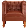 vidaXL Фотьойл, кафяв, естествена кожа（SKU: 286589）, снимка 2