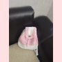 Розова раница, ръчно плетена, подходяща за малки и големи дами, снимка 6