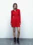 Червена мини рокля на Зара