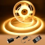 COB LED лента 2 м топло бяла 2700K с дистанционно, снимка 1