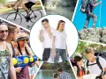 Компактен водоустойчив дъждобран сгъваем в топка с карабинер, снимка 3