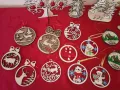 дървени коледни фигурки -елен,пингвин,елхи,3д топки, снимка 12