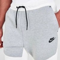 Мъжко долнище Nike Tech Fleece  Cuffed White Heather Grey Black - размер L, снимка 3 - Спортни дрехи, екипи - 42721079