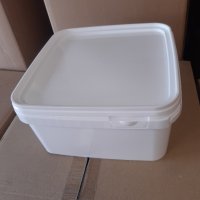 Кофи за 4 кг.сирене бели и прозрачни 5 литра, снимка 2 - Кутии за съхранение - 30589913