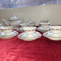 Разкошен порцеланов сервиз за чай -Полша- пълен комплект, снимка 7 - Антикварни и старинни предмети - 35882439