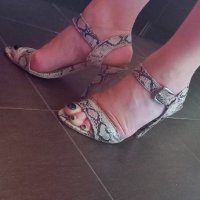 Летни дамски сандали на висок ток, снимка 4 - Сандали - 41487620