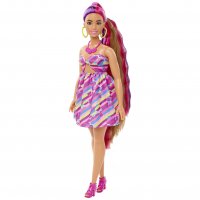  Кукла Barbie - Комплект кукла с дълга коса и цветя HCM89, снимка 4 - Кукли - 39002947