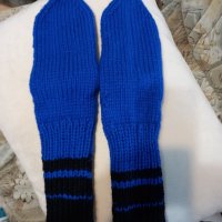 Ръчно плетени мъжки чорапи 43 размер от вълна, снимка 1 - Мъжки чорапи - 39334823