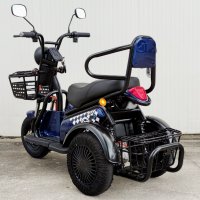 Електрическа триколка М4В двуместна 600В задно синя, снимка 9 - Мотоциклети и мототехника - 36465048