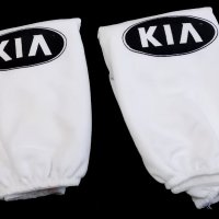 Автомобилни калъфки за наглавници (2бр. К-Т) За Kia Киа / Бял Цвят Универсален и Еластичен Модел, снимка 1 - Аксесоари и консумативи - 40939403