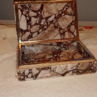 Мраморна кутия за бижута, снимка 2 - Антикварни и старинни предмети - 40453920