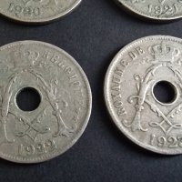 Монети . Белгия. 25 цента. От 1920 до 1923 година включително. , снимка 7 - Нумизматика и бонистика - 40969762