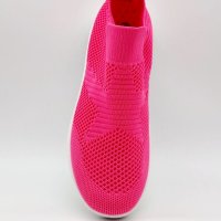 Дамски маратонки тип чорап от дишаща материя в циклама , снимка 5 - Маратонки - 40460102
