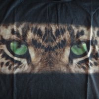 Черна тениска Mango с тигър, блуза с леопард в Тениски в гр. Пловдив -  ID41826229 — Bazar.bg