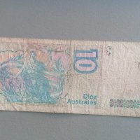 Банкнота - Аржентина - 10 аустрала | 1985г., снимка 2 - Нумизматика и бонистика - 41554779