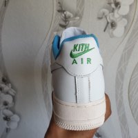 оригинални маратонки  Kith Nike Air Force 1 Low White Blue Lagoon DC9555-100, снимка 5 - Маратонки - 42444684