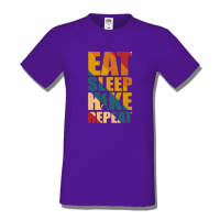 Мъжка тениска Eat Sleep Hike Repeat,Къмпинг,Планина,Изненада,Подарък,Поход,Връх,Хижа,, снимка 9 - Тениски - 36348723