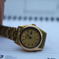Японски дамски часовник ''Seiko 5'' позлатен, снимка 8 - Дамски - 41435549