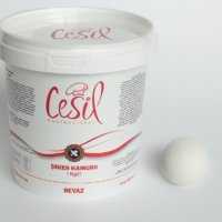 Захарна паста моделираща маса фондан БЯЛ цвят 1 кг Захарно тесто DR PASTE Cesil , снимка 2 - Други - 39061216