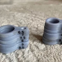 3D Халки за мерене пръстени, снимка 2 - Изработка на бижута и гривни - 36090480