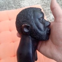 Нигерийска дървена скулптура ръчно резбована, снимка 3 - Антикварни и старинни предмети - 41248657