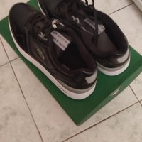 Нови мъжки обувки Lacoste ,естестествена кожа ,черни ,номер 45 ,подметка 28.5 см , снимка 12 - Спортни дрехи, екипи - 44203035