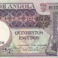 500 ескудо 1973, Ангола, снимка 1 - Нумизматика и бонистика - 36080993