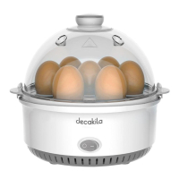 ЯйцеваркаDECAKILA KEEG001W,  350 W, Уред за варене на яйца, Капацитет до 7 яйца, 3 нива на варене, снимка 2 - Други - 44932552