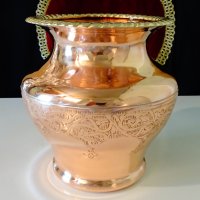 Медна ваза,делва 1.2 кг. , снимка 4 - Антикварни и старинни предмети - 40777068