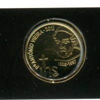 1/4 евро златна монета "Антонио Виейра" 1/20 oz 2011, снимка 3 - Нумизматика и бонистика - 39259569