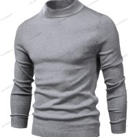 Елегантен мъжки топъл пуловер със средно деколте, 6цвята - 023, снимка 12 - Пуловери - 42553566