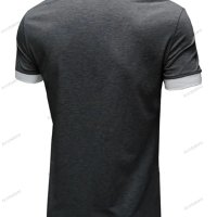 Мъжка класическа Henley тениска с къс ръкав, 6цвята - 023, снимка 6 - Тениски - 41492117