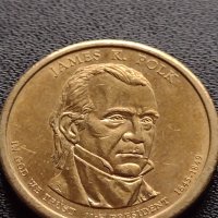 Възпоменателна монета 1 долар JAMES K. POLK 11 президент на САЩ (1845-1849) за КОЛЕКЦИЯ 38108, снимка 8 - Нумизматика и бонистика - 40765964