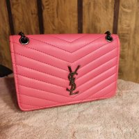 Розова чанта YSL, снимка 1 - Чанти - 44260597