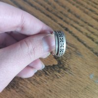 Сребърен пръстен халка (100), снимка 5 - Пръстени - 39715716